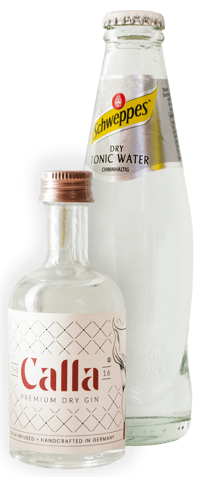 The Calla 16® Premium Dry Gin - BIO & Schweppes Dry Tonic Water