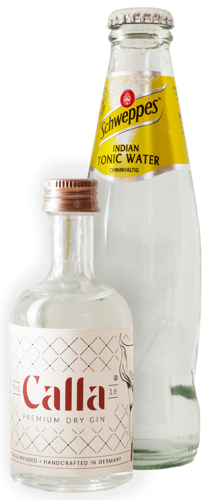he Calla 16® Premium Dry Gin - BIO & Schweppes Indian Tonic Water